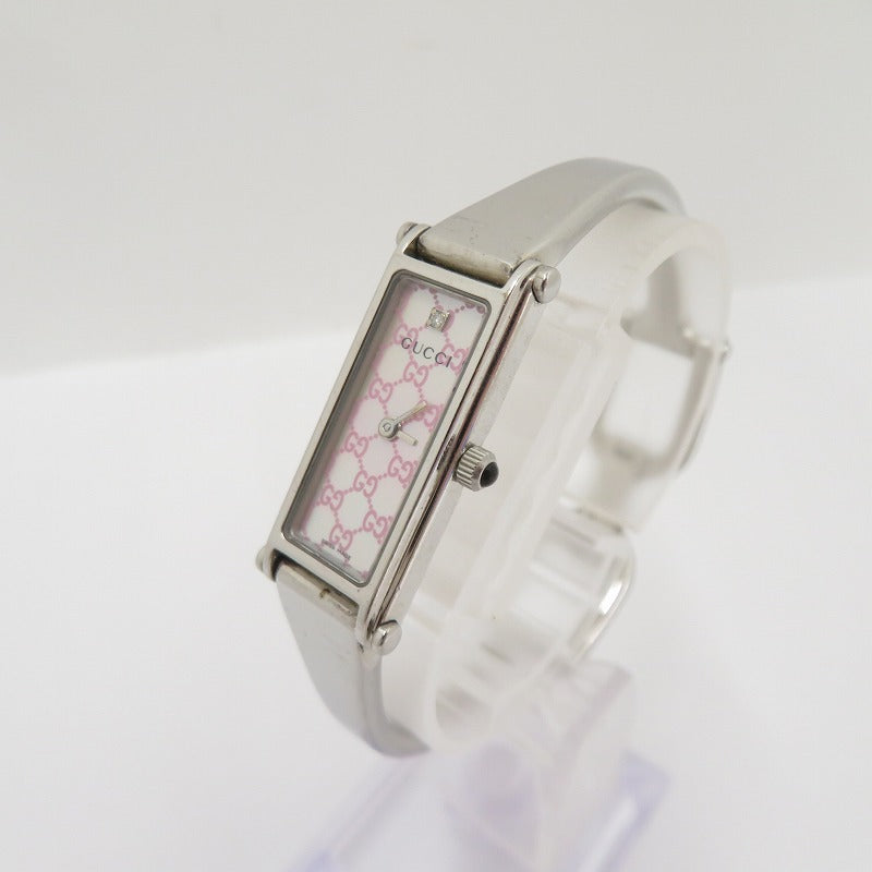 GUCCI | グッチ 1P 1500L アナログクォーツ 腕時計 YA015562 ピンク 文字盤ピンク×ベージュ【瀬戸大橋店】