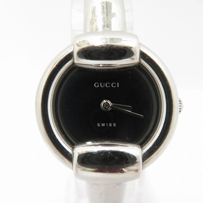 GUCCI | グッチ アナログクォーツ 腕時計 1400L シルバー 文字盤ブラック【瀬戸大橋店】
