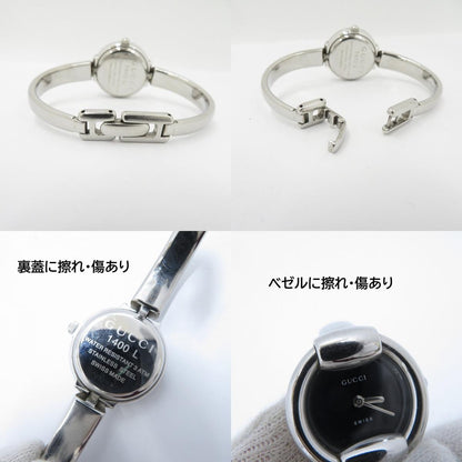 GUCCI | グッチ アナログクォーツ 腕時計 1400L シルバー 文字盤ブラック【瀬戸大橋店】