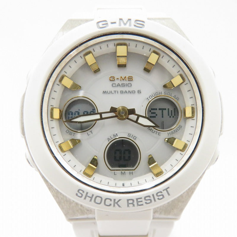 Baby-G | ベイビージー G-MS アナデジ 電波ソーラー 腕時計 MSG-W100-7AJF ホワイト【瀬戸大橋店】