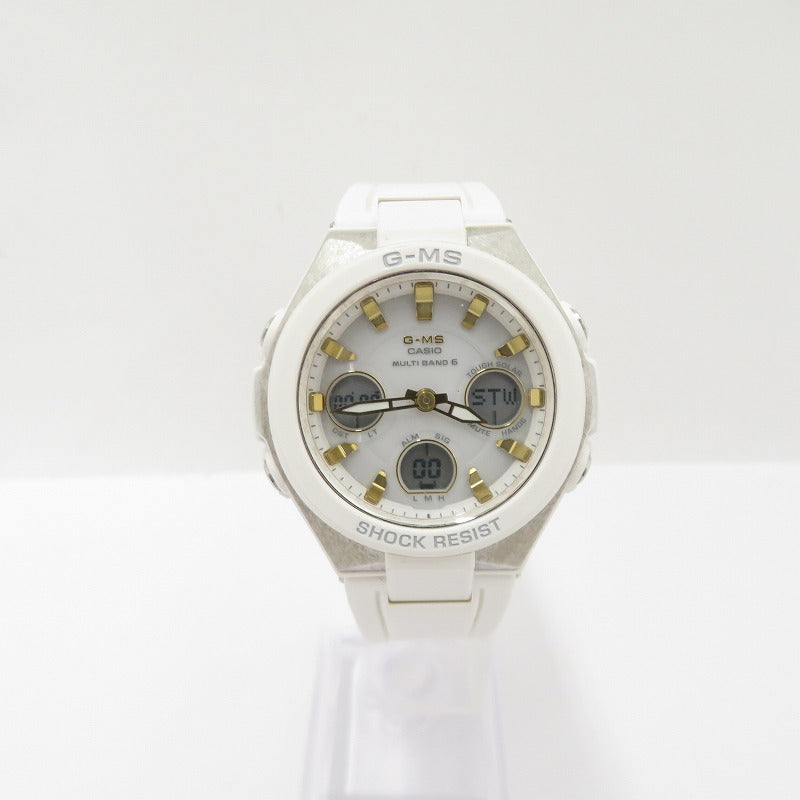 Baby-G | ベイビージー G-MS アナデジ 電波ソーラー 腕時計 MSG-W100-7AJF ホワイト【瀬戸大橋店】