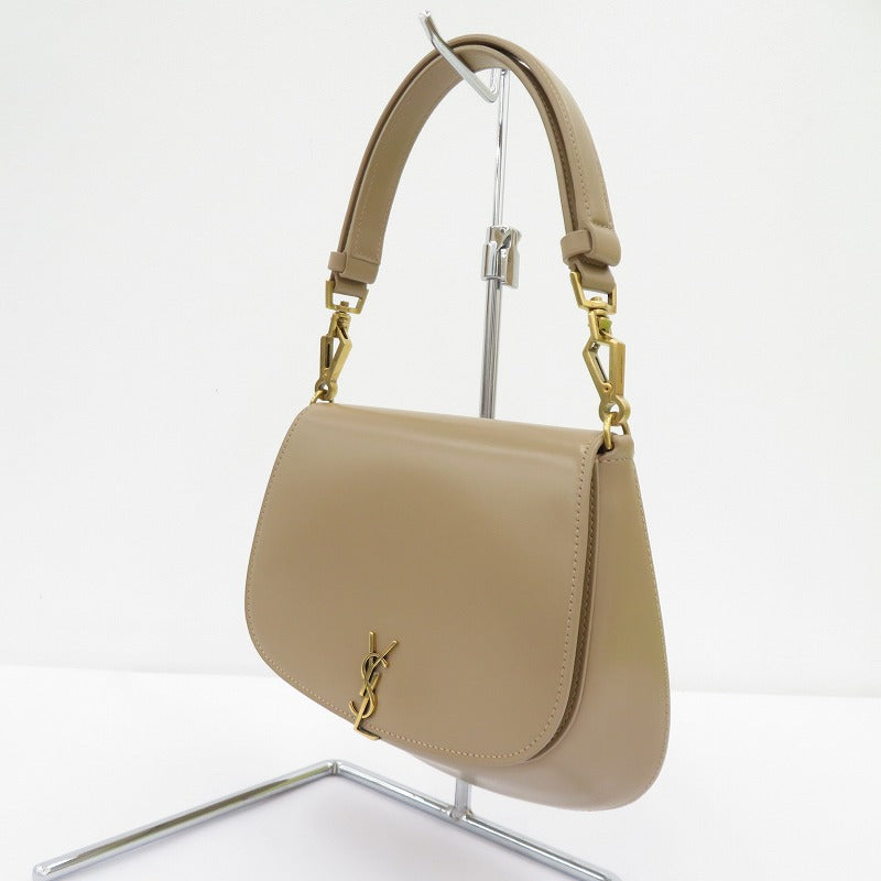 SAINT LAURENT | サンローラン ミニ ヴォルテール トップハンドルバッグ ハンドバッグ 800846 ベージュ【瀬戸大橋店】