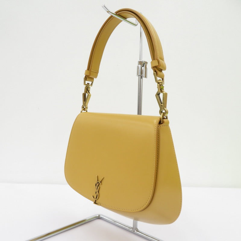 SAINT LAURENT | サンローラン ミニ ヴォルテール トップハンドルバッグ ハンドバッグ 800846 イエロー【瀬戸大橋店】
