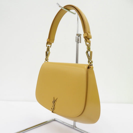 SAINT LAURENT | サンローラン ミニ ヴォルテール トップハンドルバッグ ハンドバッグ 800846 イエロー【瀬戸大橋店】