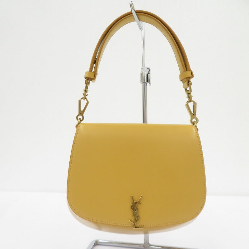 SAINT LAURENT | サンローラン ミニ ヴォルテール トップハンドルバッグ ハンドバッグ 800846 イエロー【瀬戸大橋店】