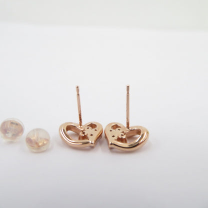 4℃ | ヨンドシー K10 ピンクゴールド ハート ピアス ピンクゴールド【瀬戸大橋店】