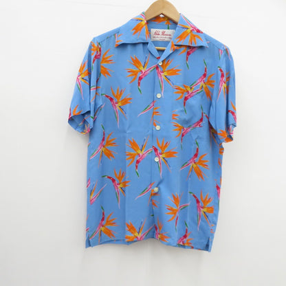 ALOHA BLOSSOM | アロハブロッサム アロハ 半袖シャツ AB-0017010103 ブルー サイズ：36【瀬戸大橋店】