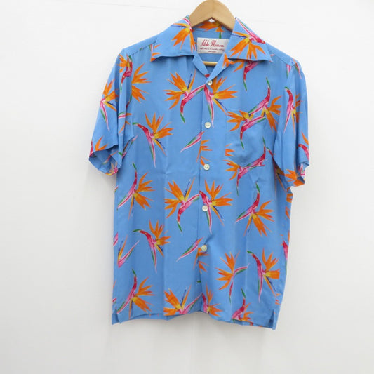 ALOHA BLOSSOM | アロハブロッサム アロハ 半袖シャツ AB-0017010103 ブルー サイズ：36【瀬戸大橋店】