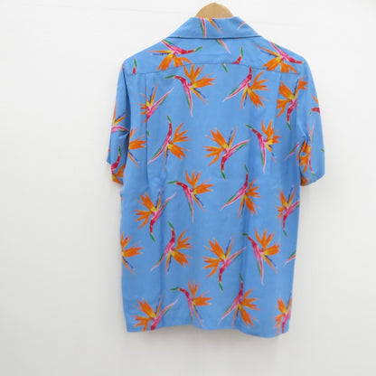 ALOHA BLOSSOM | アロハブロッサム アロハ 半袖シャツ AB-0017010103 ブルー サイズ：36【瀬戸大橋店】