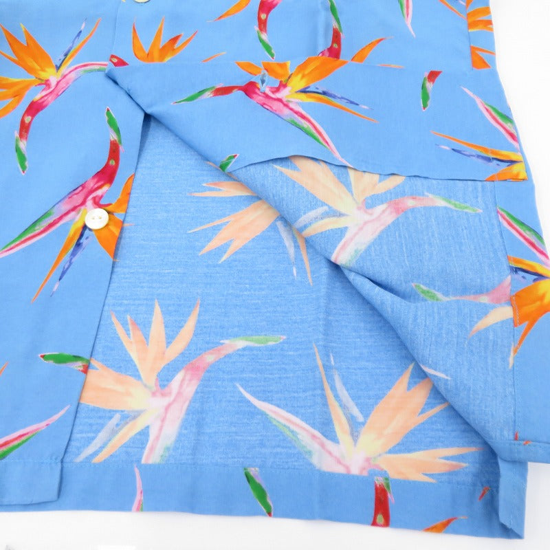 ALOHA BLOSSOM | アロハブロッサム アロハ 半袖シャツ AB-0017010103 ブルー サイズ：36【瀬戸大橋店】