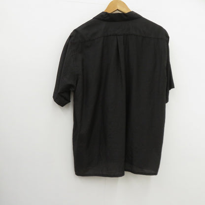 COMOLI | コモリ オープンカラーシャツ 半袖シャツ D01-02012 ブラック サイズ：1【瀬戸大橋店】