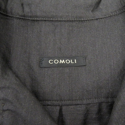 COMOLI | コモリ オープンカラーシャツ 半袖シャツ D01-02012 ブラック サイズ：1【瀬戸大橋店】