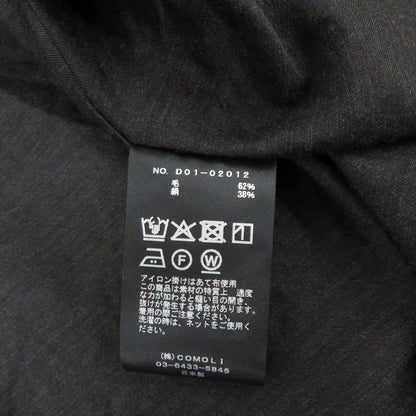 COMOLI | コモリ オープンカラーシャツ 半袖シャツ D01-02012 ブラック サイズ：1【瀬戸大橋店】