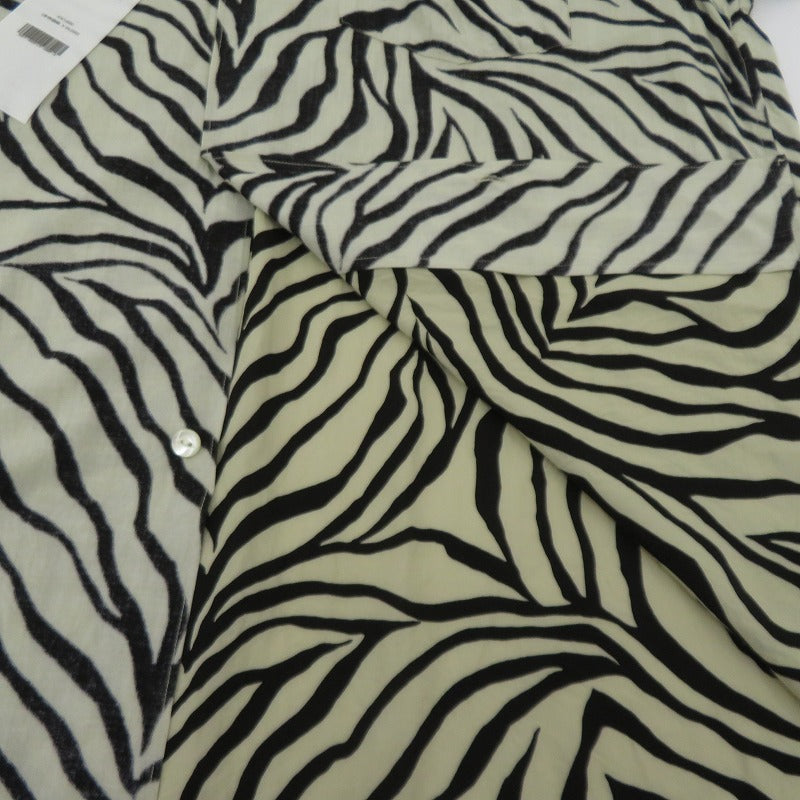COMOLI | コモリ ZEBRA ゼブラ オープンカラーシャツ 半袖シャツ D01-02013 ベージュ × ブラック サイズ：2【瀬戸大橋店】