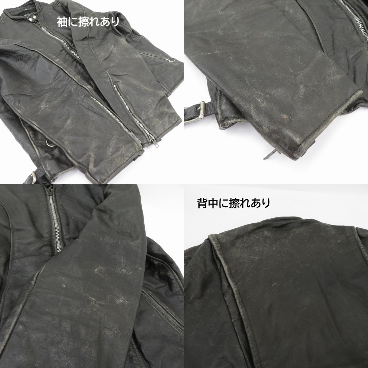 BROOKS | ブルックス シングルライダース ジャケット レザー ブラック サイズ：44【瀬戸大橋店】
