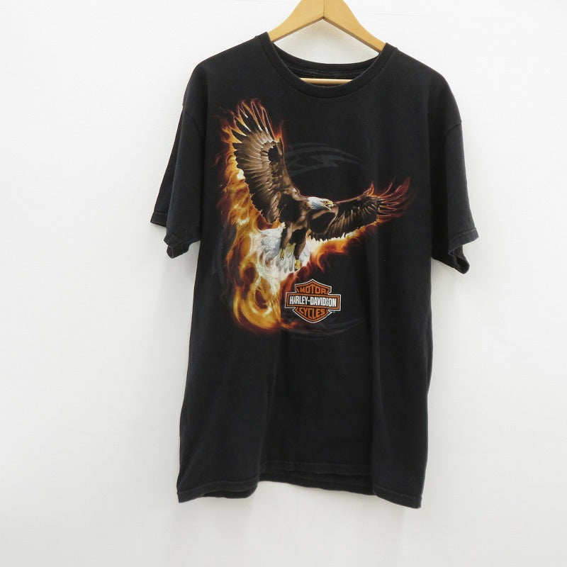 HARLEY-DAVIDSON | ハーレーダビットソン イーグル 半袖Ｔシャツ ブラック サイズ：L【瀬戸大橋店】