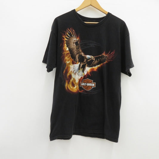 HARLEY-DAVIDSON | ハーレーダビットソン イーグル 半袖Ｔシャツ ブラック サイズ：L【瀬戸大橋店】