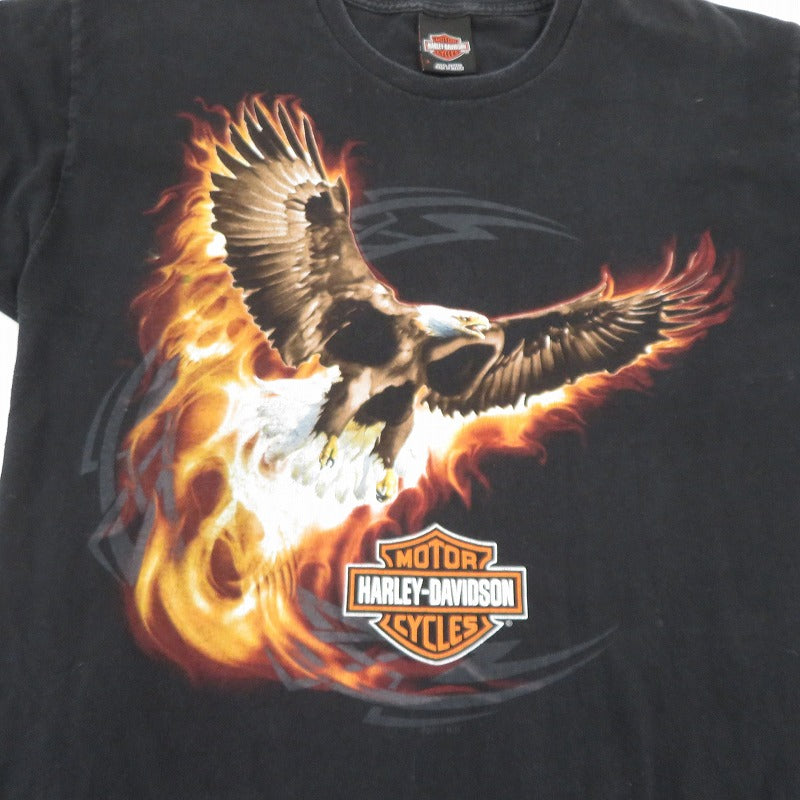 HARLEY-DAVIDSON | ハーレーダビットソン イーグル 半袖Ｔシャツ ブラック サイズ：L【瀬戸大橋店】