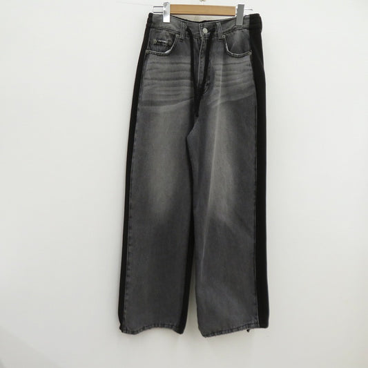 JEANASiS | ジーナシス スウェットドッキングデニムパンツ デニムパンツ JS051088CF ブラック サイズ：FreeSize【瀬戸大橋店】