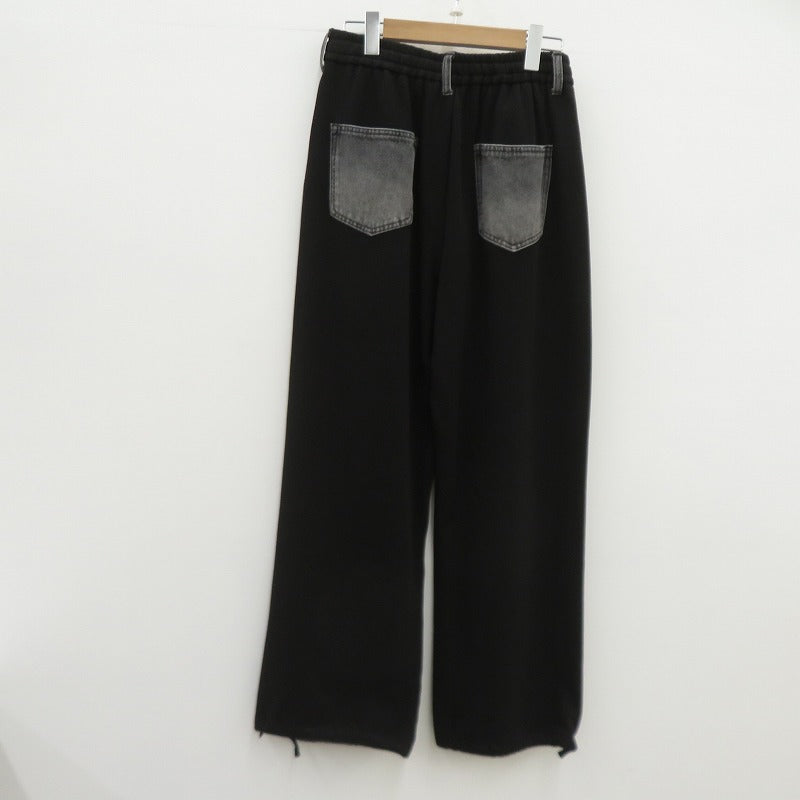 JEANASiS | ジーナシス スウェットドッキングデニムパンツ デニムパンツ JS051088CF ブラック サイズ：FreeSize【瀬戸大橋店】