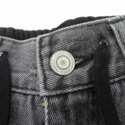 JEANASiS | ジーナシス スウェットドッキングデニムパンツ デニムパンツ JS051088CF ブラック サイズ：FreeSize【瀬戸大橋店】