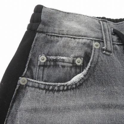 JEANASiS | ジーナシス スウェットドッキングデニムパンツ デニムパンツ JS051088CF ブラック サイズ：FreeSize【瀬戸大橋店】