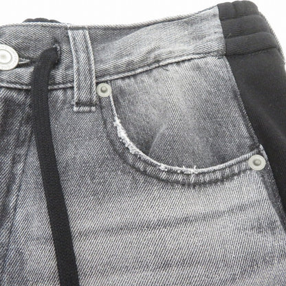 JEANASiS | ジーナシス スウェットドッキングデニムパンツ デニムパンツ JS051088CF ブラック サイズ：FreeSize【瀬戸大橋店】