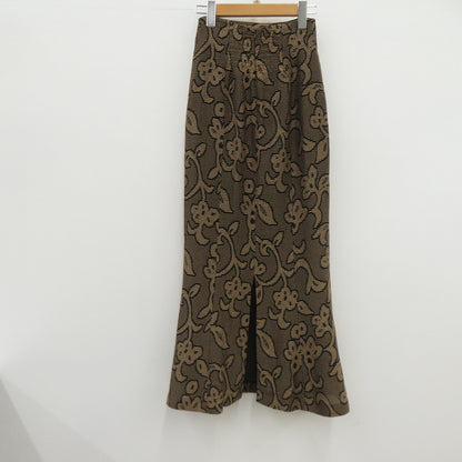 TODAYFUL | トゥデイフル Jacquard Leaf Pencilskirt スカート 12210803 ブラウン サイズ：36【瀬戸大橋店】