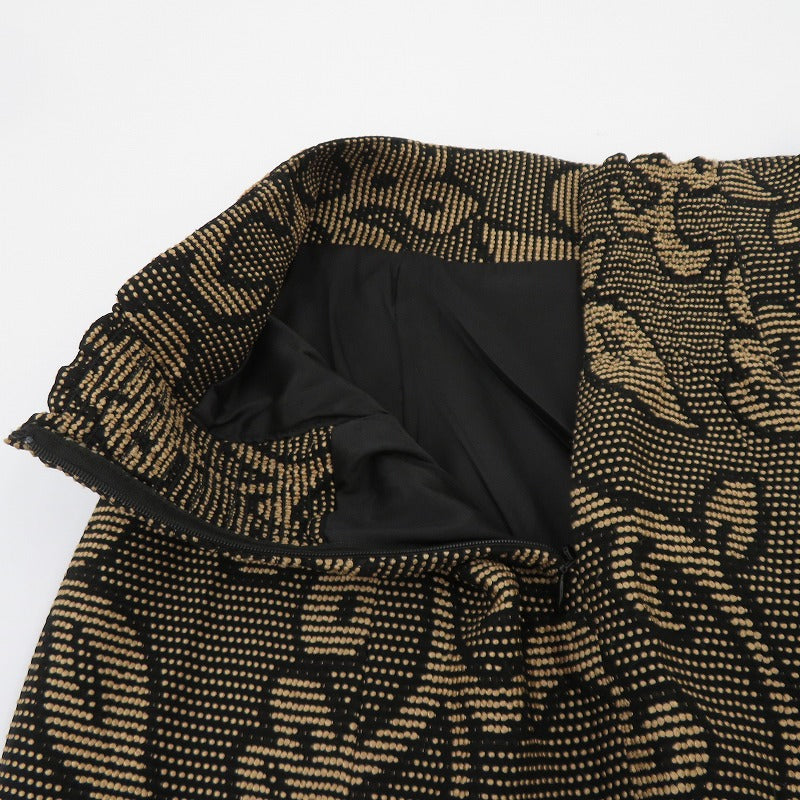 TODAYFUL | トゥデイフル Jacquard Leaf Pencilskirt スカート 12210803 ブラウン サイズ：36【瀬戸大橋店】