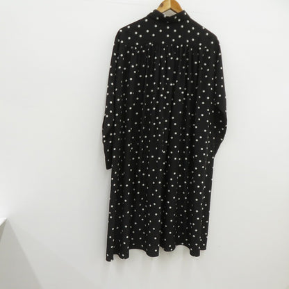 IENA | イエナ ドットシャツミニワンピース ワンピース 21-040-900-4011-3-0 ブラック サイズ：36【瀬戸大橋店】