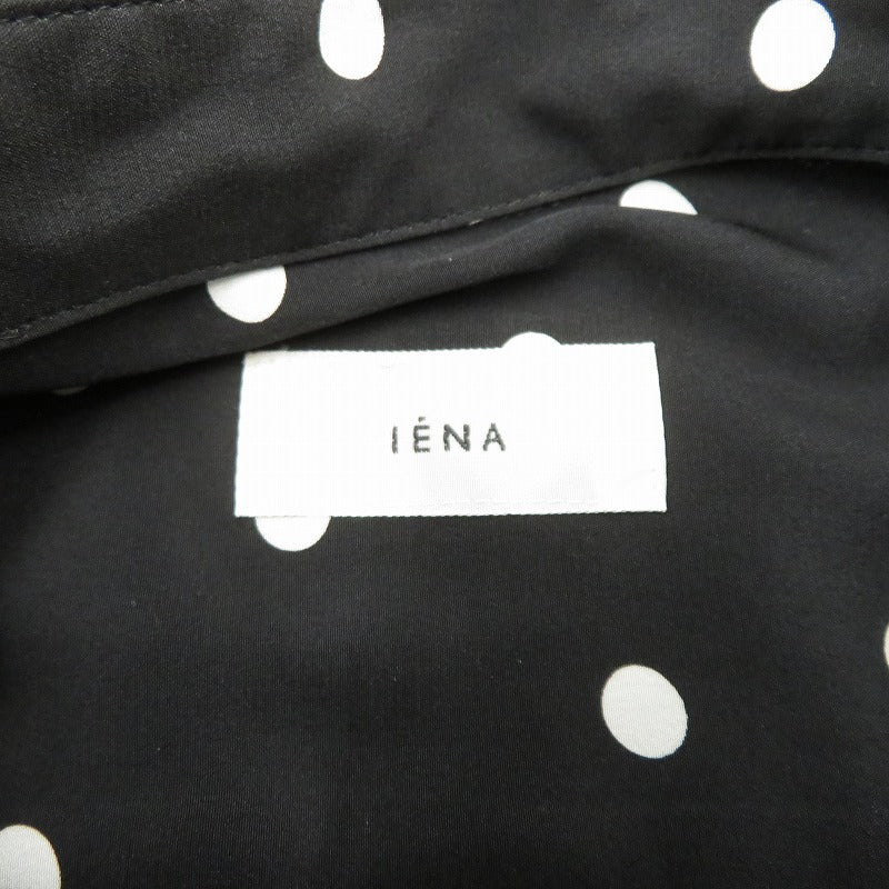 IENA | イエナ ドットシャツミニワンピース ワンピース 21-040-900-4011-3-0 ブラック サイズ：36【瀬戸大橋店】