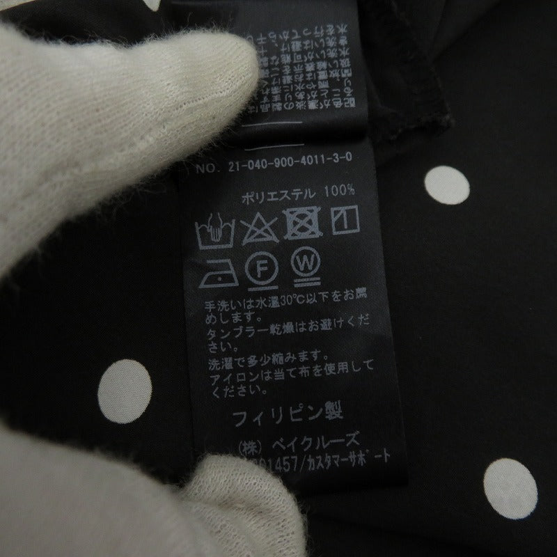 IENA | イエナ ドットシャツミニワンピース ワンピース 21-040-900-4011-3-0 ブラック サイズ：36【瀬戸大橋店】