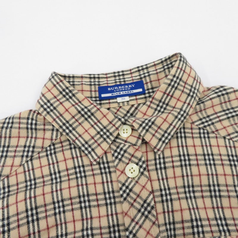 BURBERRY BLUE LABEL | バーバリーブルーレーベル チェック柄 ワンピース ベージュ サイズ：38【瀬戸大橋店】