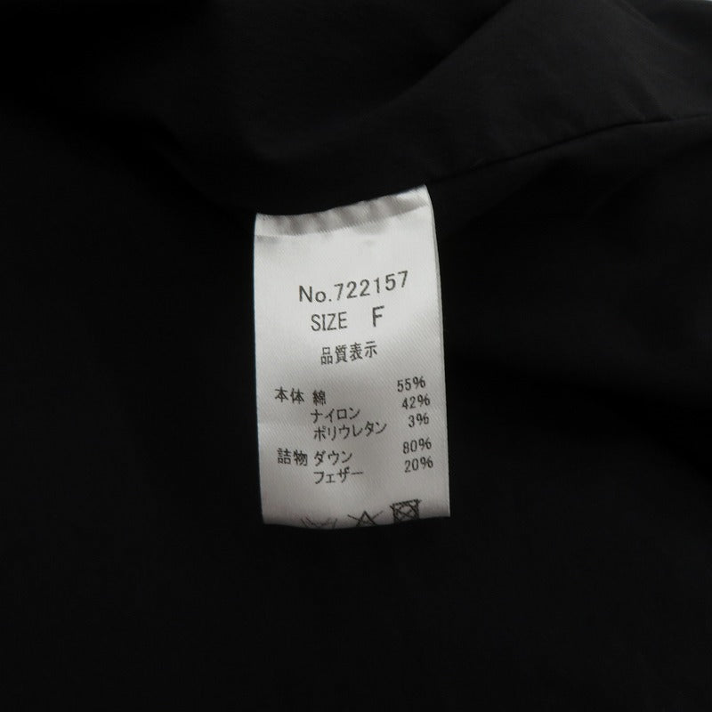 CYAN TOKYO Stole-like Down Vest ダウンベスト 722157 ブラック サイズ：FreeSize【瀬戸大橋店】