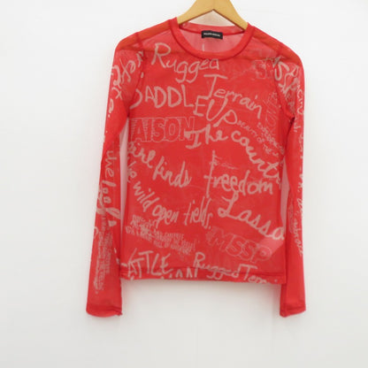 MAISON SPECIAL | メゾンスペシャル Hand Painting Sheer Tops シアー その他トップス 21251415207 レッド サイズ：FreeSize【瀬戸大橋店】