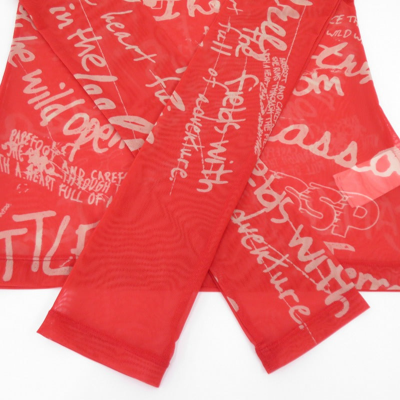 MAISON SPECIAL | メゾンスペシャル Hand Painting Sheer Tops シアー その他トップス 21251415207 レッド サイズ：FreeSize【瀬戸大橋店】