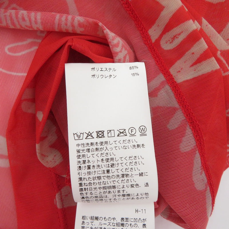 MAISON SPECIAL | メゾンスペシャル Hand Painting Sheer Tops シアー その他トップス 21251415207 レッド サイズ：FreeSize【瀬戸大橋店】