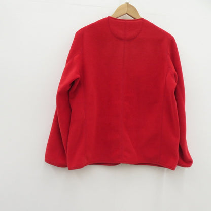 Danton | ダントン FLEECE COLLARLESS JACKET フリース ジャケット その他アウター JD-8911 レッド サイズ：36【瀬戸大橋店】