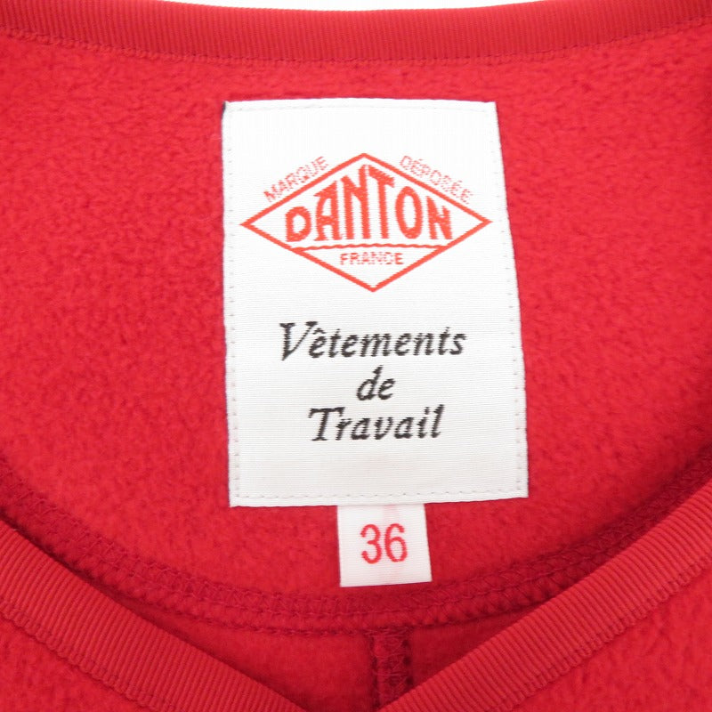Danton | ダントン FLEECE COLLARLESS JACKET フリース ジャケット その他アウター JD-8911 レッド サイズ：36【瀬戸大橋店】