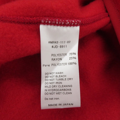 Danton | ダントン FLEECE COLLARLESS JACKET フリース ジャケット その他アウター JD-8911 レッド サイズ：36【瀬戸大橋店】