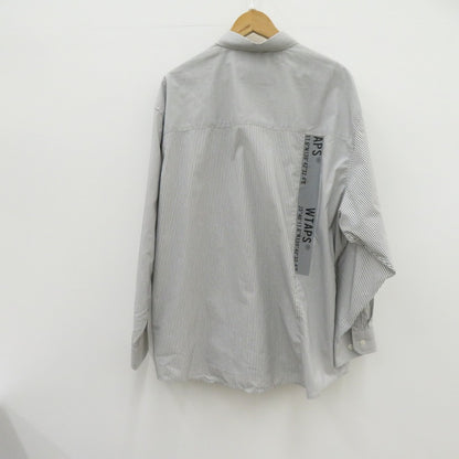 W)TAPS | ダブルタップス BD 01 / LS / CTPL. Broadcloth. Textile. Coolmax. 長袖シャツ 241TQDT-SHM01 グレー サイズ：3【瀬戸大橋店】