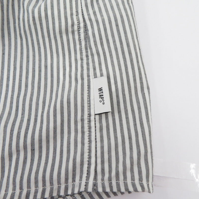 W)TAPS | ダブルタップス BD 01 / LS / CTPL. Broadcloth. Textile. Coolmax. 長袖シャツ 241TQDT-SHM01 グレー サイズ：3【瀬戸大橋店】