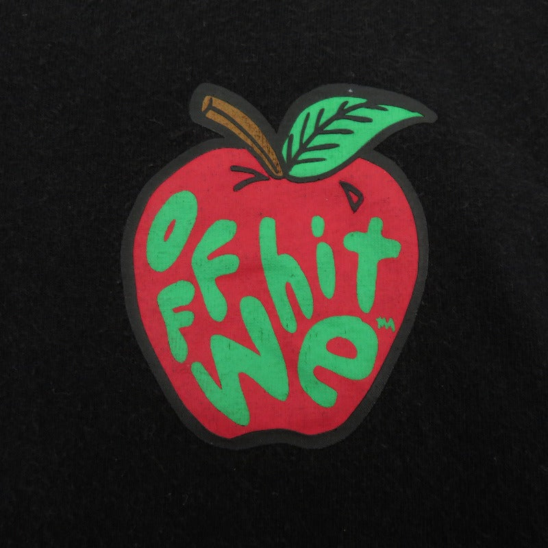 OFF-WHITE | オフホワイト Apple Over Tee 半袖Ｔシャツ OMAA038S21JER015 ブラック サイズ：S【瀬戸大橋店】