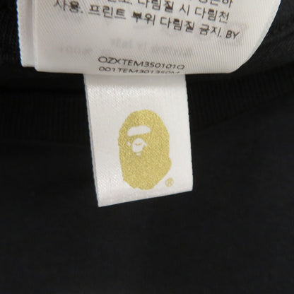 A BATHING APE | アベイシングエイプ Crystal Stone Eye College Tee 半袖Ｔシャツ 001TEM301350M/0ZXTEM350101Q ブラック サイズ：M【瀬戸大橋店】