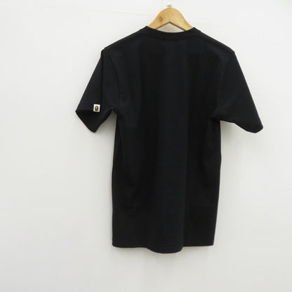 A BATHING APE | アベイシングエイプ Screen Camo College Tee 半袖Ｔシャツ 001TEM301038M/0ZXTEM038101Q ブラック サイズ：M【瀬戸大橋店】