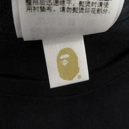 A BATHING APE | アベイシングエイプ Screen Camo College Tee 半袖Ｔシャツ 001TEM301038M/0ZXTEM038101Q ブラック サイズ：M【瀬戸大橋店】