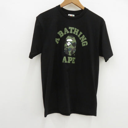 A BATHING APE | アベイシングエイプ 1st Camo College Tee 半袖Ｔシャツ 001TEM301013M ブラック サイズ：M【瀬戸大橋店】
