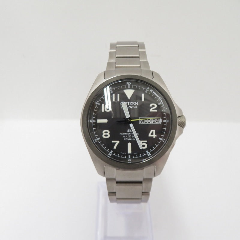 CITIZEN | シチズン PROMASTER/LAND アナログ 電波ソーラー 腕時計 PMD56-2952 シルバー 文字盤ブラック【瀬戸大橋店】