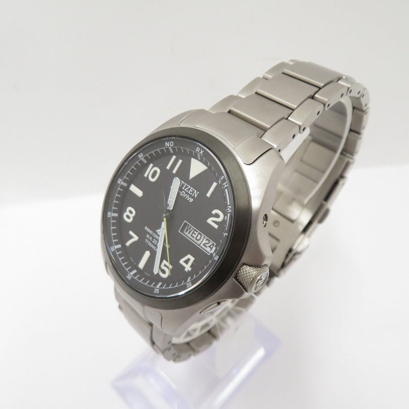 CITIZEN | シチズン PROMASTER/LAND アナログ 電波ソーラー 腕時計 PMD56-2952 シルバー 文字盤ブラック【瀬戸大橋店】