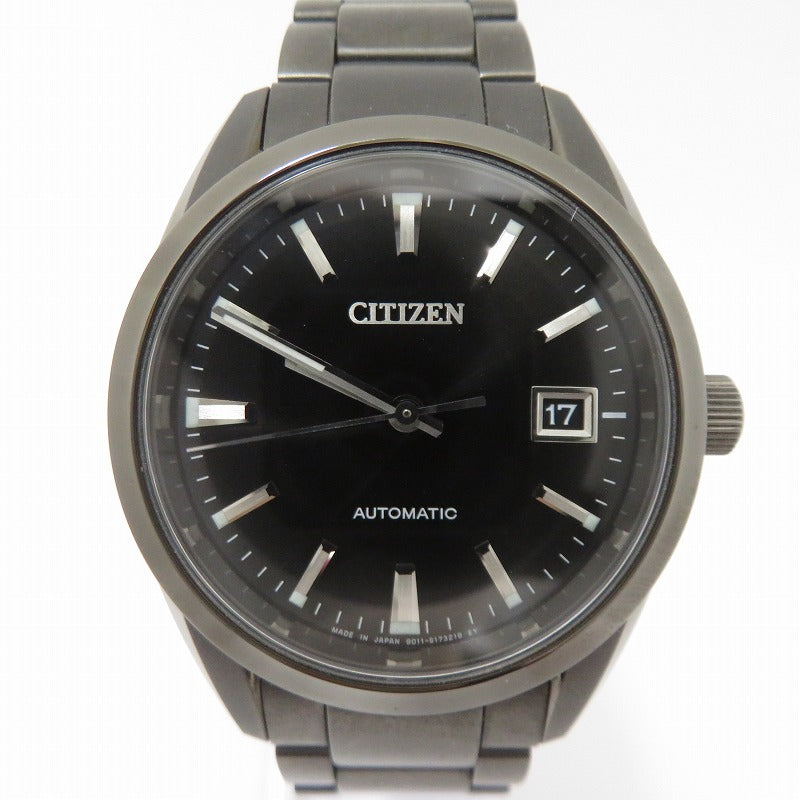 CITIZEN | シチズン アナログ 自動巻き 腕時計 NB1054-58E ブラック 文字盤ブラック【瀬戸大橋店】